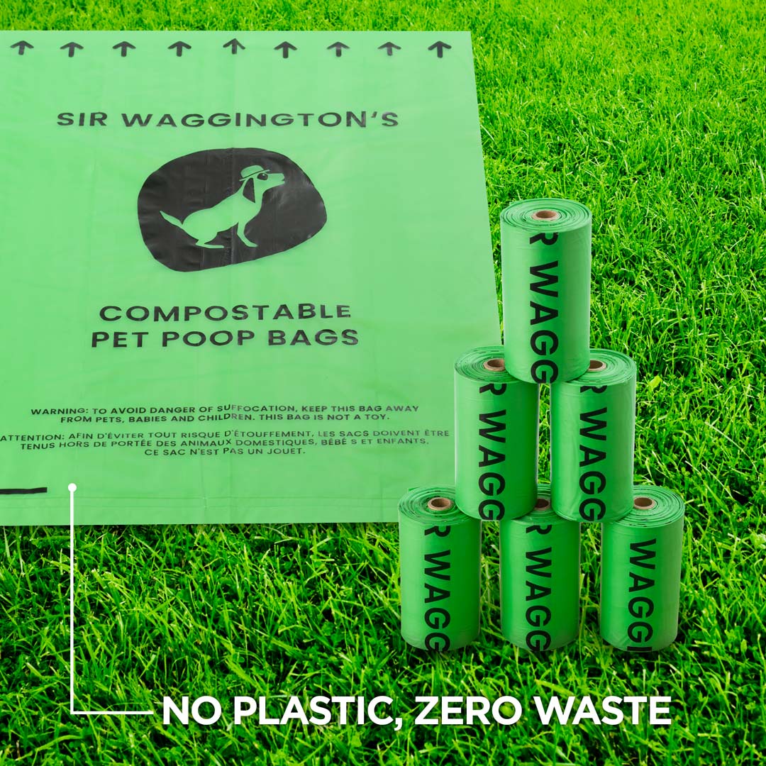 Sir Waggington's NonPlastic Dog Poop Bags Sir Waggingtons